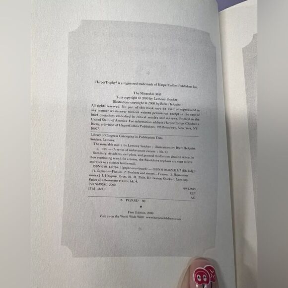 Unfortunate Events- 1st Edition, Series 4- Lemony Snicket - Picture 5 of 5